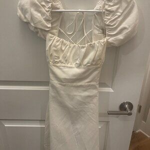 White Mini Shoulder Dress - Zara